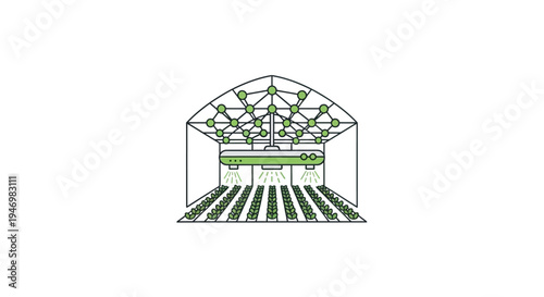 Greenhouse Structure With Metal Frame.