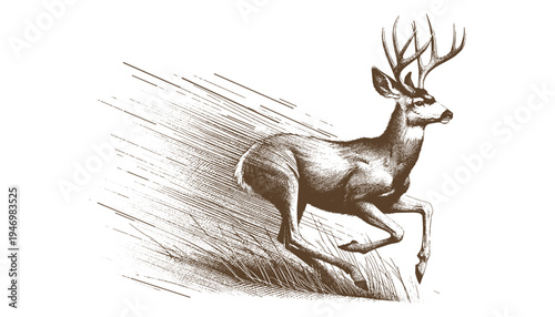 Mule deer vector