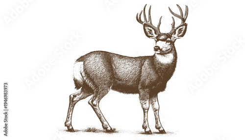 Mule deer vector