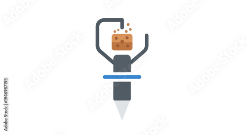 Inkjet Printer Nozzle Ejects Liquid Ink.