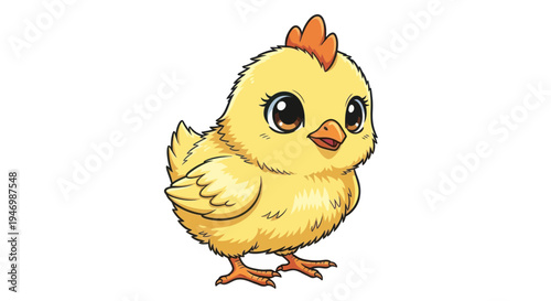 vector of little chicken