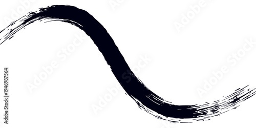 vector black line, grunge brush strokes ink paint isolated on white background. eps 10