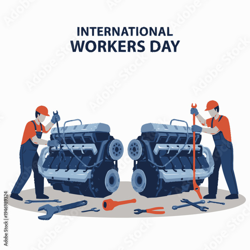 International Workers Day labor celebration concept.