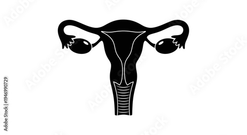Black uterus icon