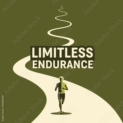 Inspiring Visual Depiction of Unwavering Resolve and Boundless Stamina for Athletic Endeavors