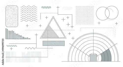 Geometric design elements and patterns