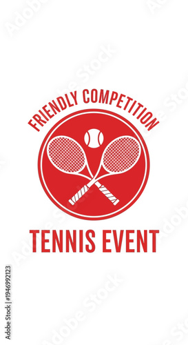 Invigorating Tennis Competition Graphic Design for Advertisements, Social Media and Sports