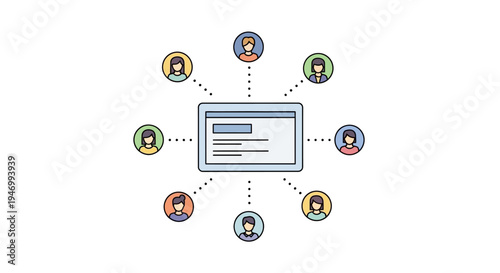 People connected to central profile.