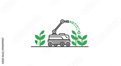 Robot Arm Machinery Equipment Vehicle.