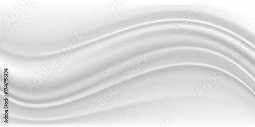 Silver foil background with metal mirror texture. Chrome gradient surface with light gloss simple abstract