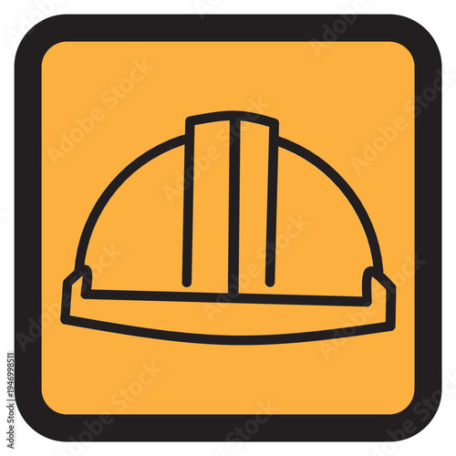 Construction Worker Safety Icon