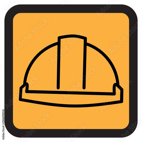 Construction Worker Safety Icon