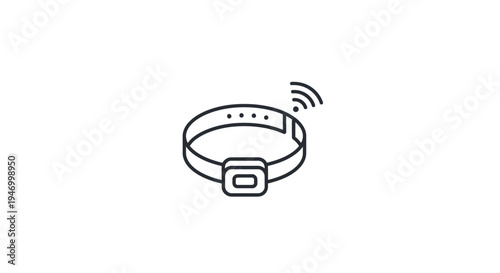 Smart wearable fitness tracker device.