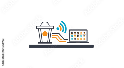 Smartphone Connecting to Laptop Wireless.