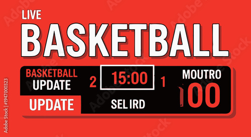 Live Basketball Game Scoreboard Displaying Scores, Time, And Other Game Related Information