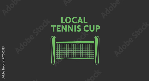 Local Tennis Tournament Visual Depiction of A Sportive Competitive Championship Event