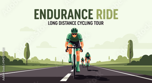 Long Distance Cycling Endurance Ride Challenge Through Scenic Landscapes