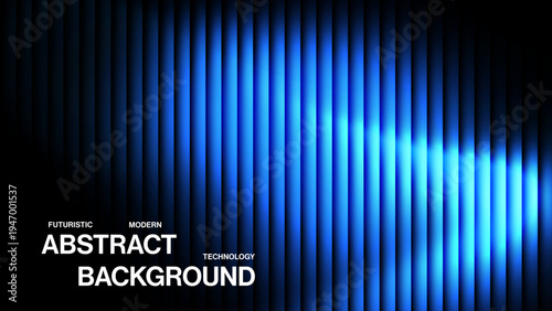 Electric Blue Light Columns with Soft Gradient Glow on Dark Background, Abstract High-Tech Signal Pattern for Digital Interface and Data Visualization
