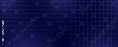 Abstract futuristic background with a hud grid and cross markers on a dark blue background. Vector illustration.