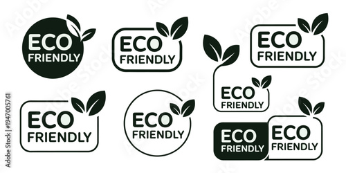 Eco-Friendly Food Icons – Organic and Natural Labels Set