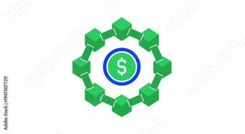 Green hexagon logo with letter S.