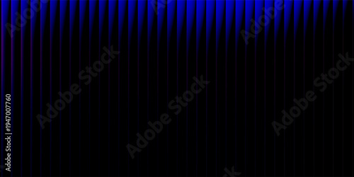 Futuristic ribbed texture with fractal glass effect and smooth fluted vertical lines of rainbow neon gradient.