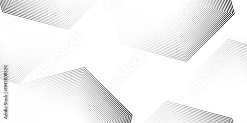 Abstract White Technology Background with Geometric Hexagon Outlines and Subtle Grey Minimalist Lines for Modern Corporate Identity, Digital Science Backdrop, and High Tech Presentation Design