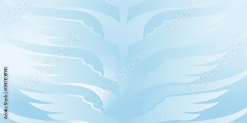 Beautiful Flowing Summer Color Abstract Background. Sky blue and cream gradient mesh background. Refreshing abstraction artwork. Vector Illustration.