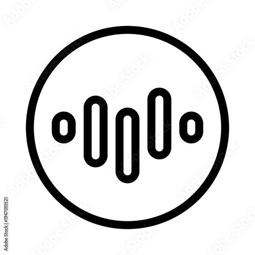 AI Meeting Concept – Artificial Intelligence Powered Virtual Meeting and Business Communication Technology line icon