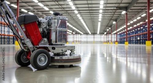 Industrial Floor Buffer Polishing Warehouse Floor