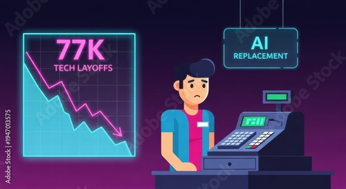 Tech layoffs and AI replacement signal job insecurity for retail workers