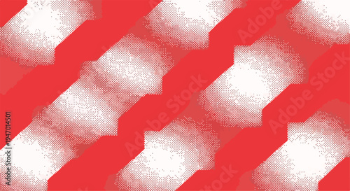Abstract red and white diagonal striped pattern background vector with textured, faded, and distressed graphic elements, ideal for modern digital design, website banners, social media