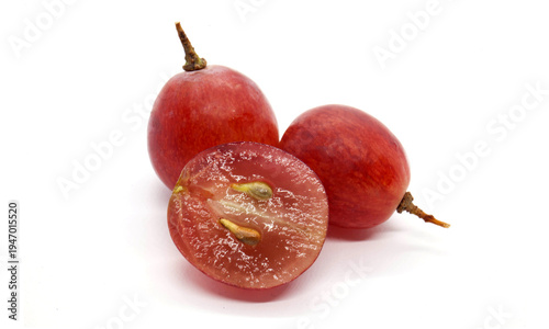 Φωτογραφία Fresh red grape whithe slised grape