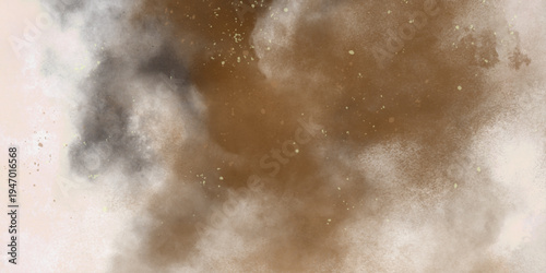 Abstract diffuse texture painting with pastel brown, dark khaki and rosy brown color and space for text. Abstract texture for use as a background