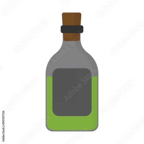 a bootle off Poison vector illustration on a white background