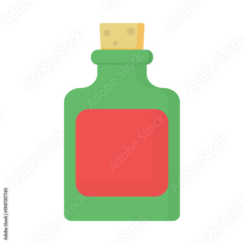 a bootle off Poison vector illustration on a white background