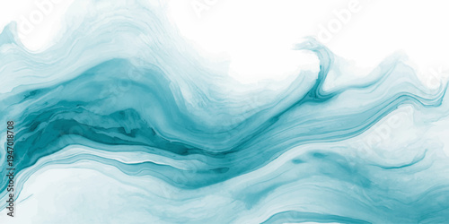 Vector Aqua Abstract Fluidity delicate blend aquatic hues, evoke sense movement, flow and serenity. Captures essence depth underwater world, evoking tranquility and artistic appeal. 