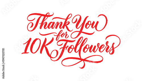 Thank you for 10K followers social media appreciation message