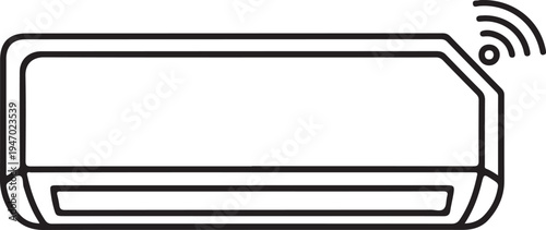 Minimal smart air conditioner with wireless signal