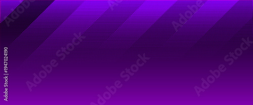 Abstract Purple Halftone Dot Pattern Background, Vibrant Violet Gradient Pointillism Vector Illustration for Modern Pop Art Design, Tech Web Banners, and Creative Posters
