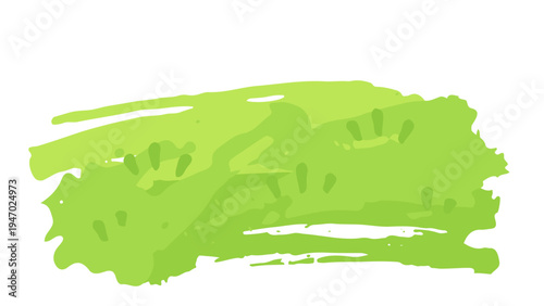 絵の具で描いたような草原の背景イラスト