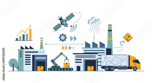 Digital Supply Chain & Logistics: Smart Factory Automation, IoT, and Cloud Technology for Modern Business Operations