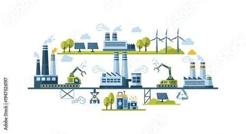 Sustainable Industry 4.0 Landscape: Blending Factories, Robotics, and Renewable Energy for Future Production