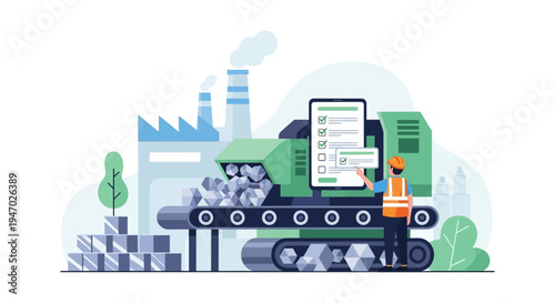 Industrial Automation and Smart Production with Digital Checklist and Worker Oversight