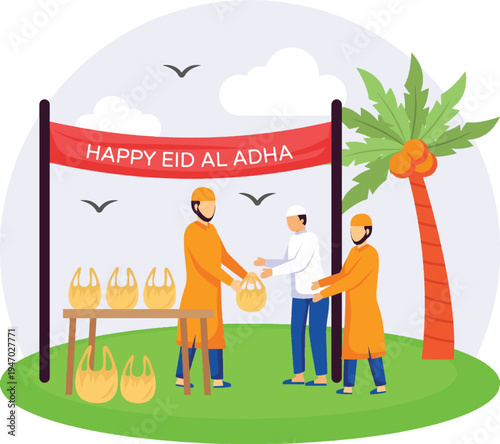 Eid al-Adha sheep illustration