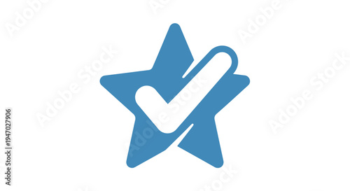 A verified star symbol with a checkmark is shown in blue and white.