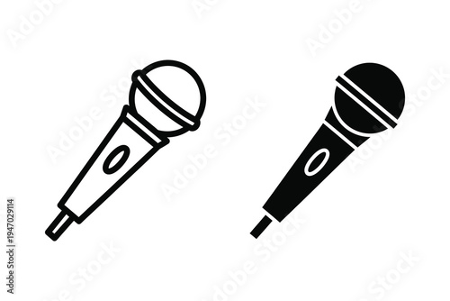 Microphone Icon - Singing, Performance, and Audio Symbol