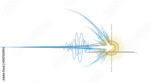 Vibrant abstract sound wave graphic design element