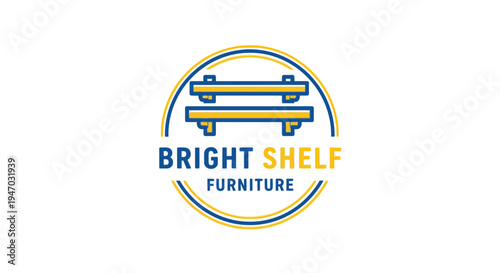 Bright Shelf Furniture Brand Logo Design.