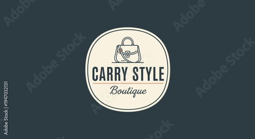 Carry Style Boutique Handbag Logo Design.